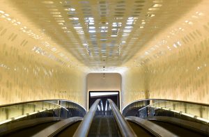 Die Rolltreppe in der Elbphilharmonie